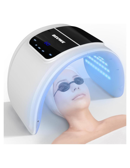 Máscara de Luz LED Terapia Roja y Azul Beimei BM-008 19x26cm