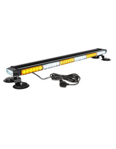 Barra de Luz Estroboscópica LED ASPL 38.5" 78W Ámbar/Blanco