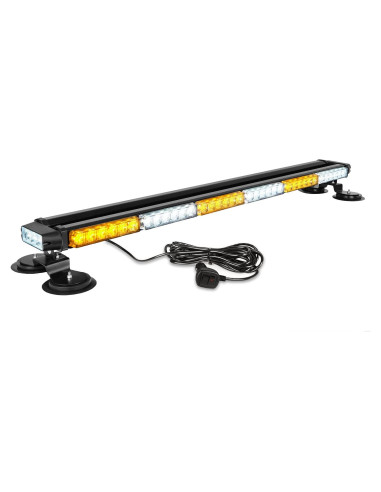 Barra de Luz Estroboscópica LED ASPL 38.5" 78W Ámbar/Blanco