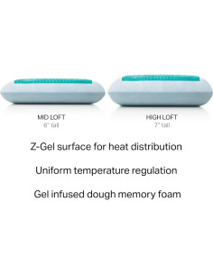 Almohada MALOUF Gel Dough Rey Altura Media Tencel Desmontable 2