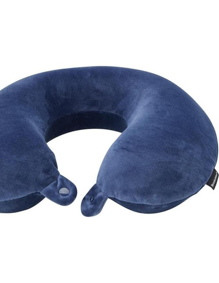 Almohada de Viaje Brookstone Espuma Viscoelástica Azul