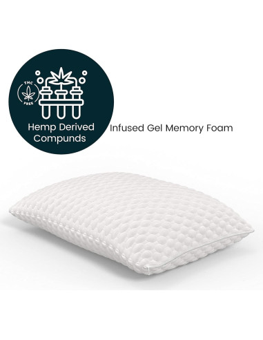 Almohada King Ergo-Pedic ZenCloud Gel Memory Foam Ajustable
