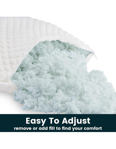 Almohada King Ergo-Pedic ZenCloud Gel Memory Foam Ajustable