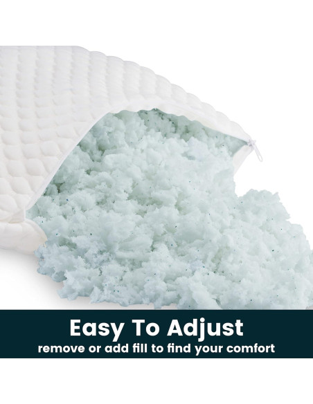 Almohada King Ergo-Pedic ZenCloud Gel Memory Foam Ajustable