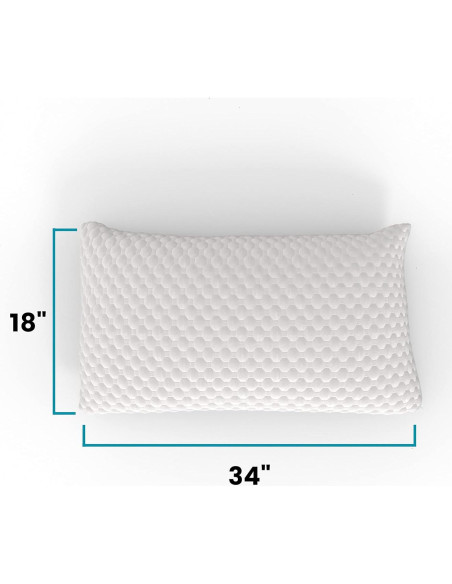 Almohada King Ergo-Pedic ZenCloud Gel Memory Foam Ajustable