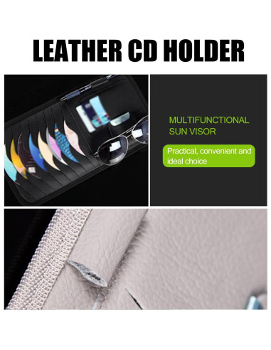 Organizador de Visera para Coche Dawfall - Multi-función Negro