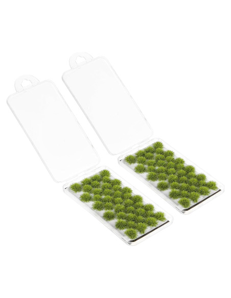 Terreno de Hierba Estática PATIKIL 2 Juegos 56Pcs Verde Amarillo