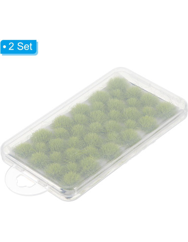 Terreno de Hierba Estática PATIKIL 2 Juegos 56Pcs Verde Amarillo