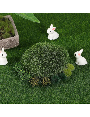 Terreno de Hierba Estática PATIKIL 2 Juegos 56Pcs Verde Amarillo