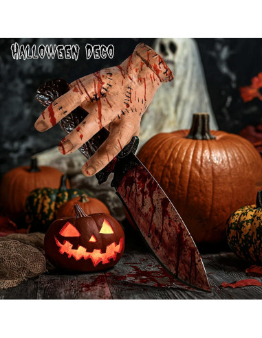 Mano Falsa de Halloween PRESENCE - Decoración Realista 15+