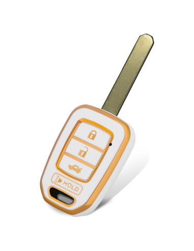 Funda de Llave TPU Blanca WORCAS para Honda Accord Civic CR-V