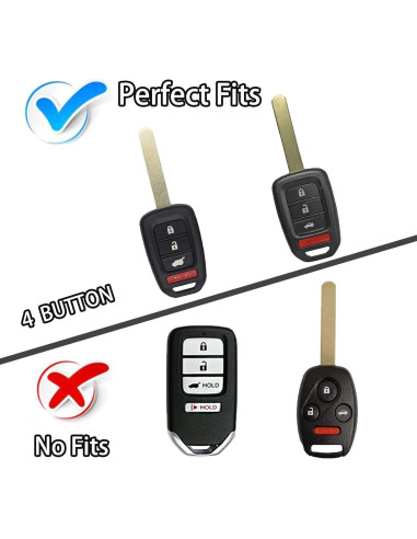 Funda de Llave TPU Blanca WORCAS para Honda Accord Civic CR-V