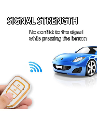 Funda de Llave TPU Blanca WORCAS para Honda Accord Civic CR-V