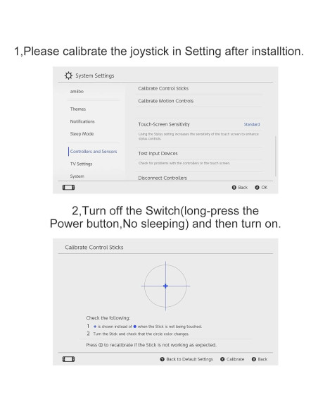 Joystick GuliKit NS40 Sin Deriva para Switch - 2 Pares