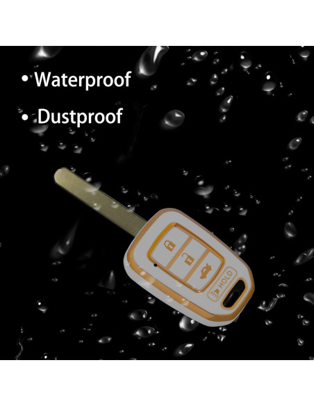 Funda de Llave TPU Blanca WORCAS para Honda Accord Civic CR-V