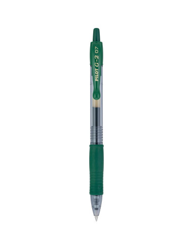 Bolígrafos de Gel Pilot G2 Premium 0.7mm Verde Cazador - 12 Unidades