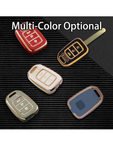 Funda de Llave TPU Blanca WORCAS para Honda Accord Civic CR-V