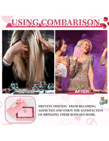 Caja de Dinero de Metal CroBlissful Rosa con Llave 11x7x3.5cm