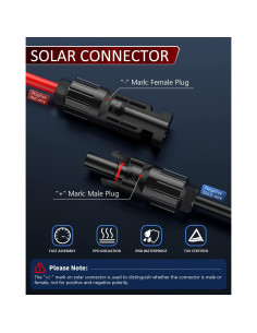 Cable de Extensión Solar Electop 10AWG 3m con Conectores IP68 2
