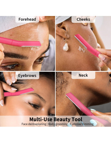 Rasuradora Dermaplane para Mujeres BULIMICA - 10 Hojas Coral