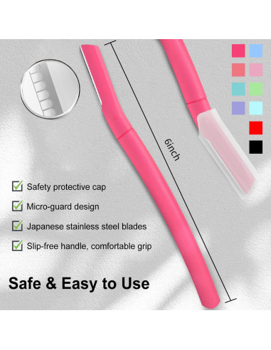 Rasuradora Dermaplane para Mujeres BULIMICA - 10 Hojas Coral