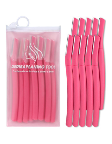 Rasuradora Dermaplane para Mujeres BULIMICA - 10 Hojas Coral