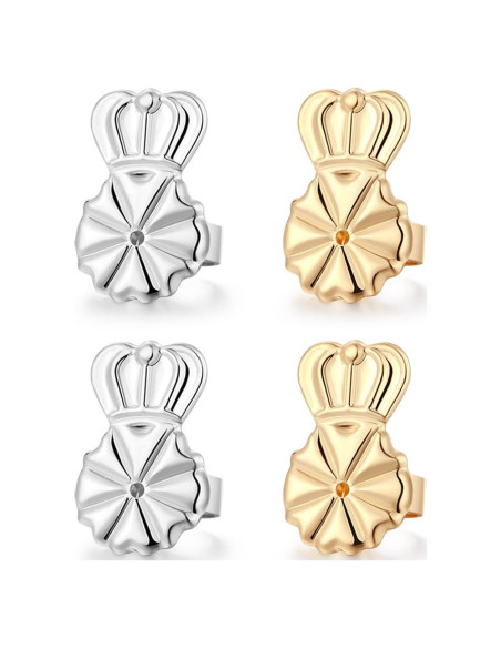 Elevadores de Pendientes DELECOE Hipoalergénicos Ajustables Oro 14K Elevadores de Pendientes DELECOE Hipoalergénicos Ajustables Oro 14K