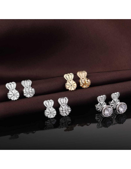 Elevadores de Pendientes DELECOE Hipoalergénicos Ajustables Oro 14K Elevadores de Pendientes DELECOE Hipoalergénicos Ajustables Oro 14K