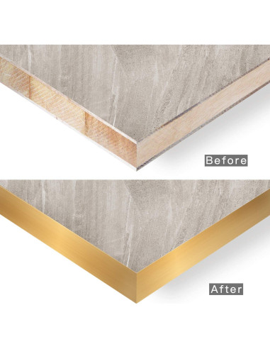 Banda de Biselado Dorada ZYJT 2.54cm x 30.48m PVC Aluminio