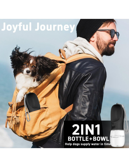 Botella de Agua Portátil para Perros Maiiu 550ml - Antifugas