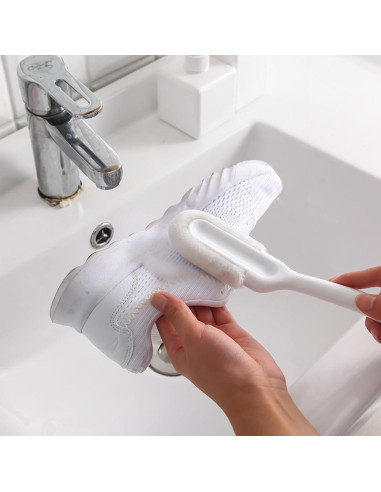 Cepillo de Limpieza de Zapatos Feelorna Blanco 24 cm Suave