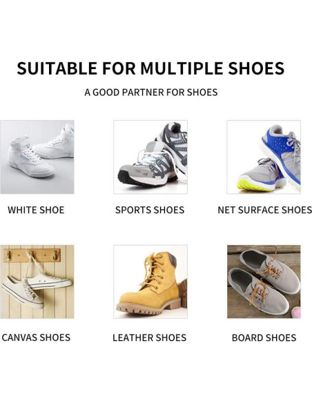 Cepillo de Limpieza de Zapatos Feelorna Blanco 24 cm Suave