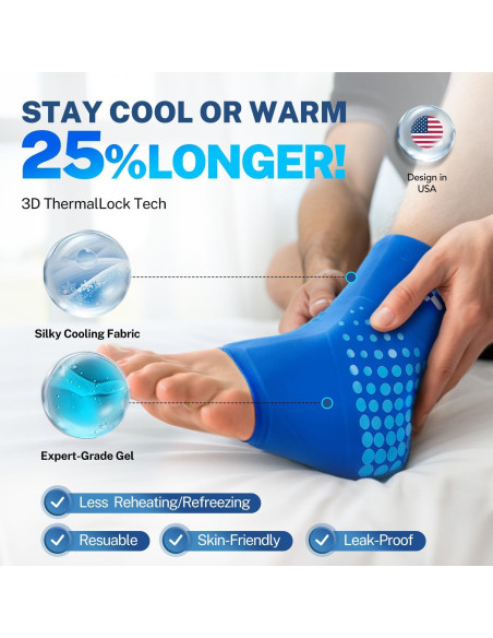 Funda de Hielo para Tobillo Fitomo SAB4 - Alivio Lesiones 23cm