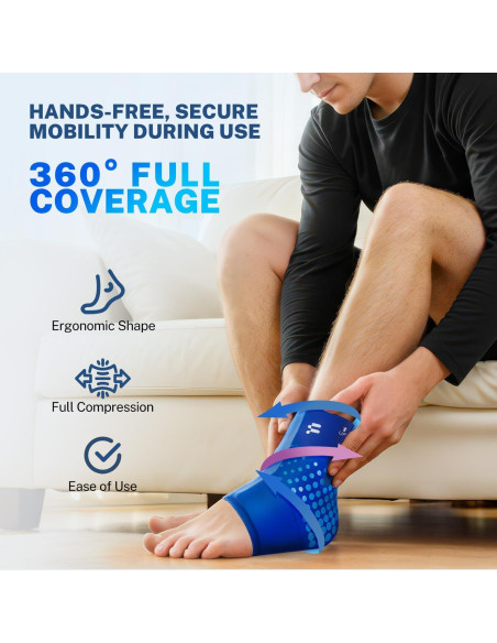 Funda de Hielo para Tobillo Fitomo SAB4 - Alivio Lesiones 23cm