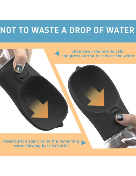 Botella de Agua Portátil para Perros Maiiu 550ml - Antifugas