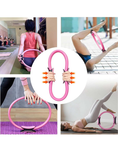 Kit de Pilates para Mujeres Yuheybe - 13 Piezas con Anillo y Pelotas