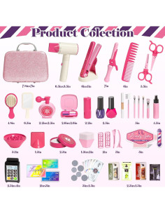 Set de Juguetes de Belleza Golray 50 Pcs para Niñas 3-6 Años 2