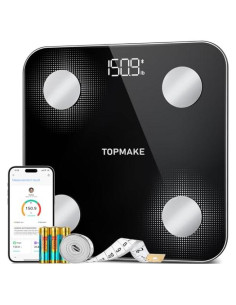 Báscula Digital TOPMAKE CF516 con Análisis Corporal 25 en 1