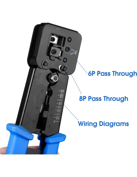 Kit de Herramientas de Crimpado RJ45 Duogalia Cat5 Cat6