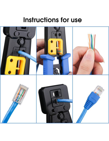Kit de Herramientas de Crimpado RJ45 Duogalia Cat5 Cat6