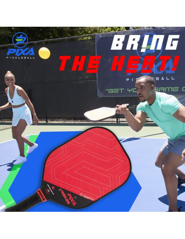 Conjunto de 2 Palas de Pickleball PIXA Fireblade 16mm con 4 Pelotas