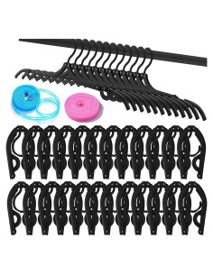 24 Perchas de Viaje Plegables Smilixin Antideslizantes