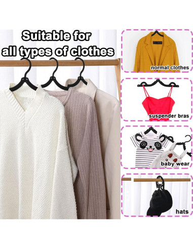 24 Perchas de Viaje Plegables Smilixin Antideslizantes