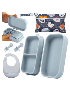 Set de Alimentación Portátil Palz and Pandy - 6 Piezas Silicona