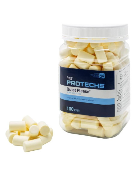 Tapones de espuma Flents Protechs 100 pares NRR 29 dB