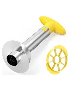 Descorazonador de Piña Genérico Acero Inoxidable Negro