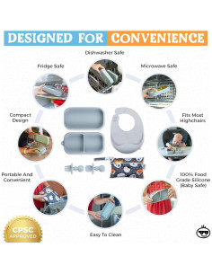 Set de Alimentación Portátil Palz and Pandy - 6 Piezas Silicona 2
