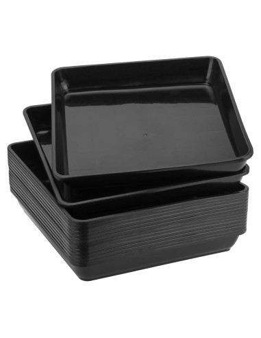 Bandeja de Goteo Cuadrada JOIKIT 15 Pcs 18.5 cm Plástico Negro