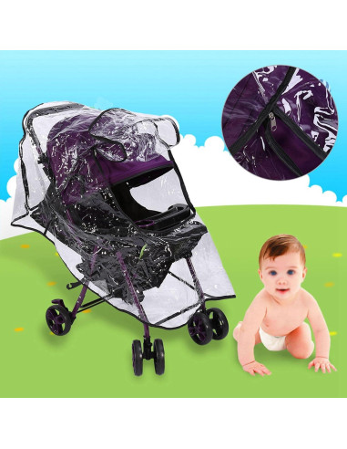 Cubierta de Lluvia Universal para Cochecito Estink - PVC Transparente