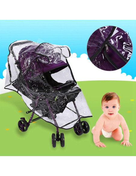 Cubierta de Lluvia Universal para Cochecito Estink - PVC Transparente